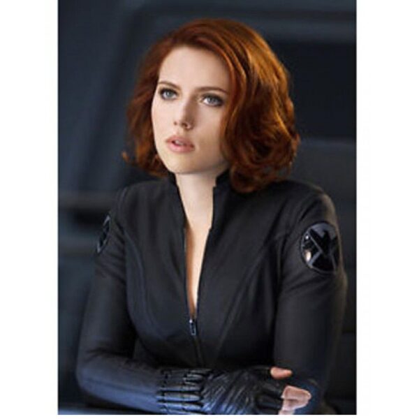 Scarlett Johanssons Black Widow Movie Leather Jacket