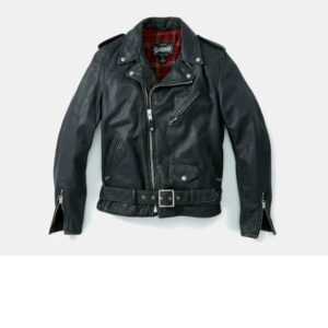 Schott Vintage Fitted Leather Motorcycle Jacket