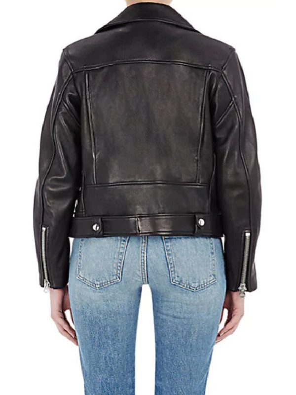 Selena Gomez Motorcycles Black Leather Jacket
