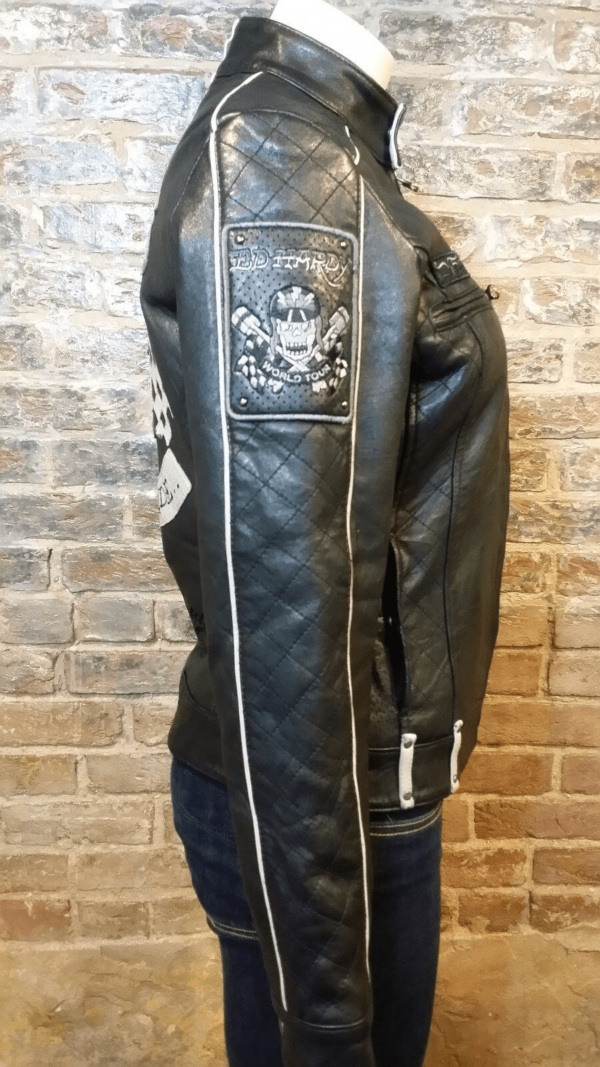 Small Ed Hardy Leather Motorcycles Jacket