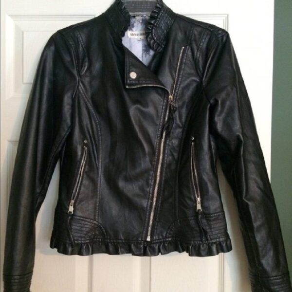 Steve Madden Black Faux Leather Jacket