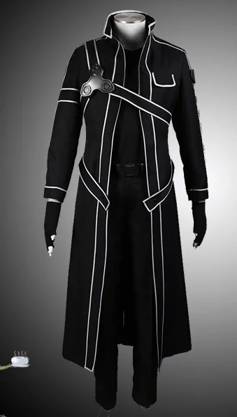 Sword Art Kirito Cosplay Black Coats