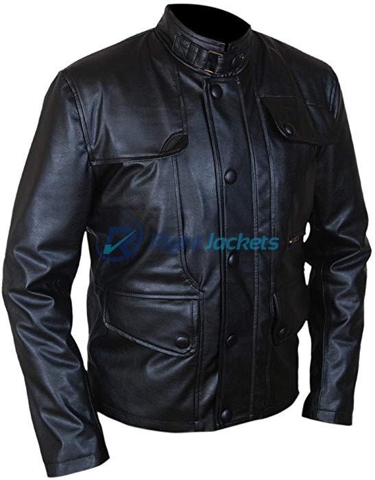 T5 Terminator Genisys Arnold Black Leather Jacket