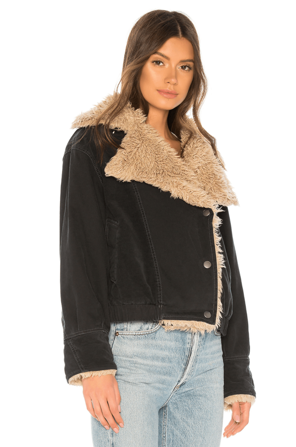 Taylor Swift Movie Musicals Cats Black Shearling Fur Jacket