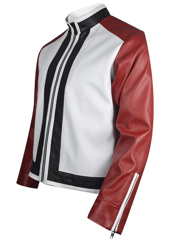 Terry Bogard King of Fighter Game Rock Howard Red White Leather Jacket 1