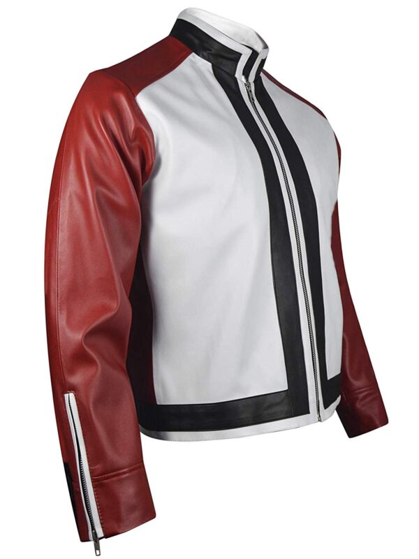 Terry Bogard King of Fighter Game Rock Howard Red White Leather Jacket