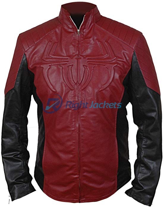 The Amazing Spider Man 2 Red Leather Jacket