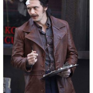 The Deuce James Franco Frankie Martino Brown Leather Jacket