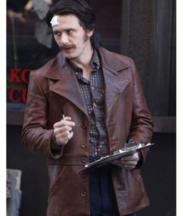 The Deuce James Franco Frankie Martinos Brown Leather Jacket