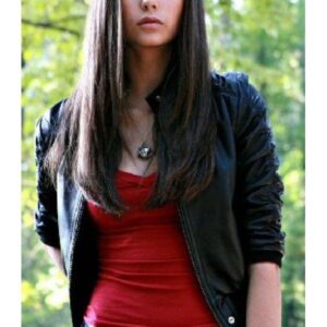 The Vampire Diaries Elena Gilbert Black Leather Jacket