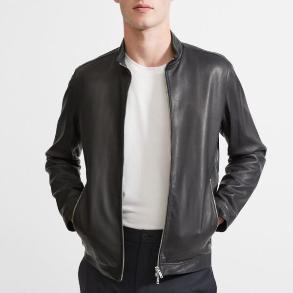 The Wild One Theory Black Leather Jacket