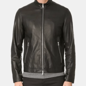 Theory Straightforward Style Leather Jacket