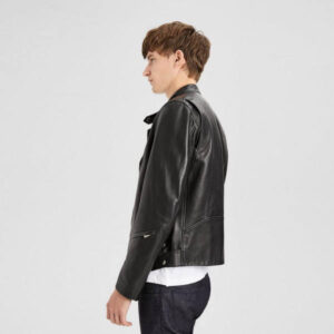 Theory Banded Db Leather Jacket