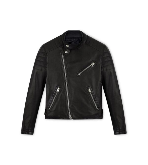 Tom Ford Icon Black Biker Leather Jacket