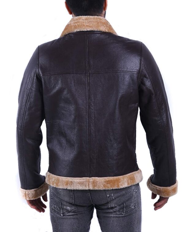 Toms Hardy Dunkirk Shearling Bomber Brown Jacket