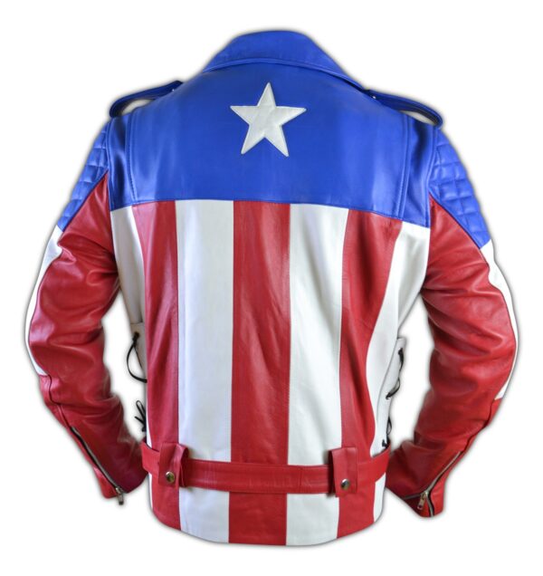 United States Of America USA Flag Leather Jackits