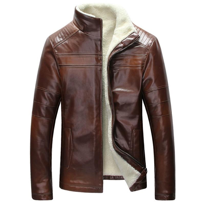 Fur Lined Leather Jacket - Right Jackets