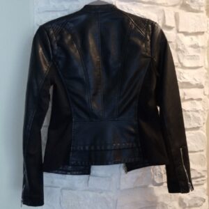 Womens Express Black Faux Leather Jacket