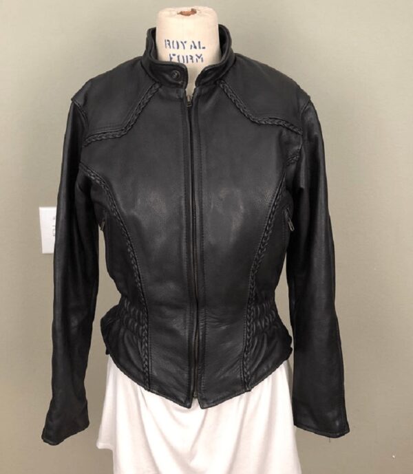 Vintage Fashions By Rose Leather Biker Jacket