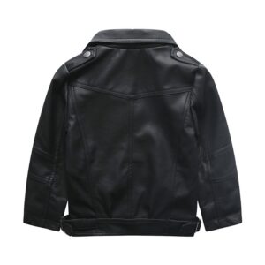 Toddler Black Leather Jacket