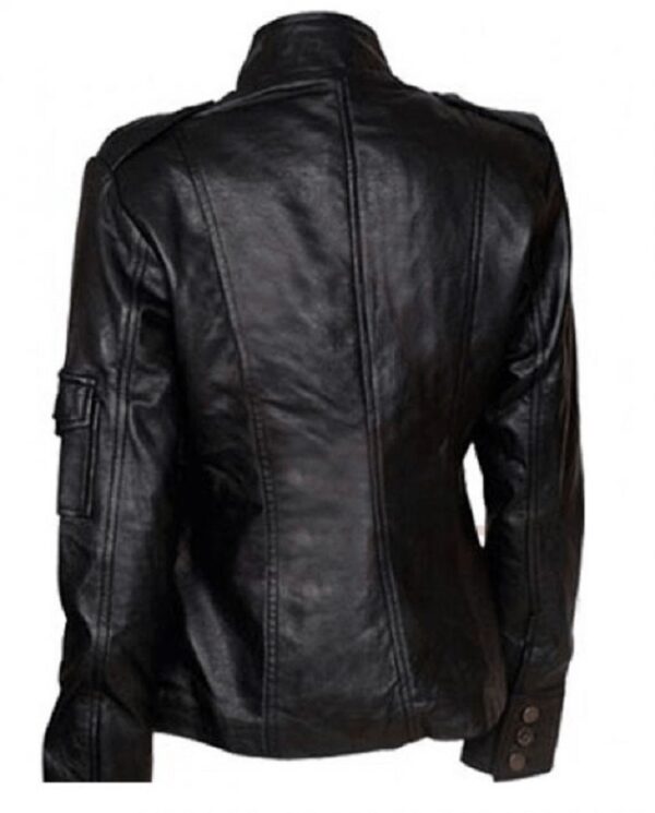 Anne Hathaway Black Leather Jacket