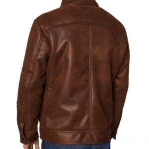 Men's Buffalo David Bitton Shearling Leather Jacket