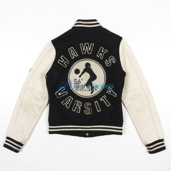 True Religion Richie Hawks Varsity Cotton Jacket
