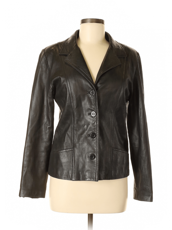 Vakko Sport Black Leather Jacket