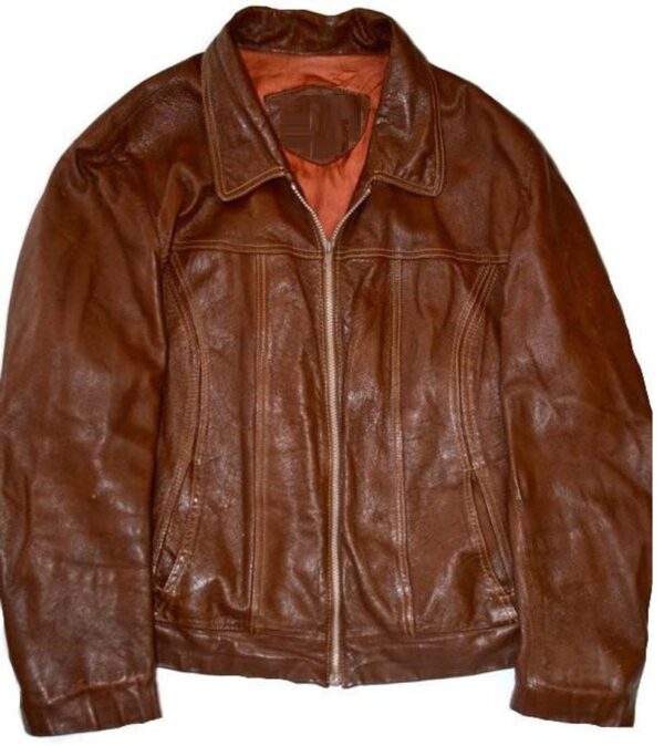 Vintage Adler Leather Cafe Racer Motorcycle Jacket