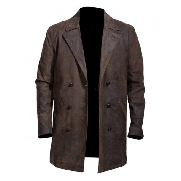 War Doctor John Hurt Brown Leather Coat