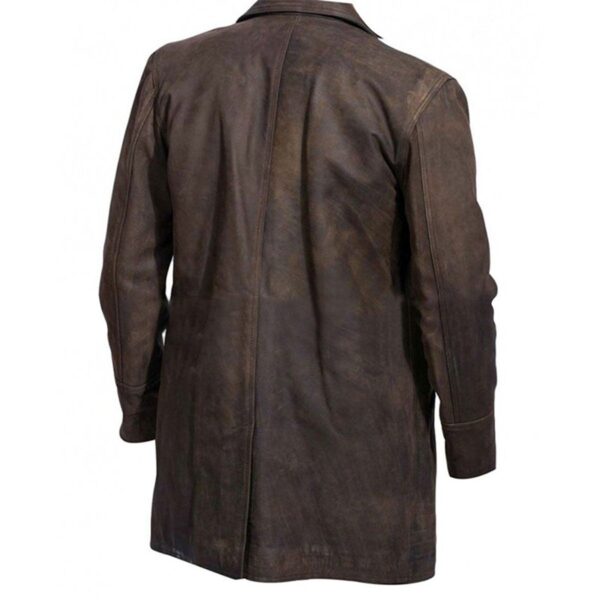 War Doctor John HurtBrown Leather Coat