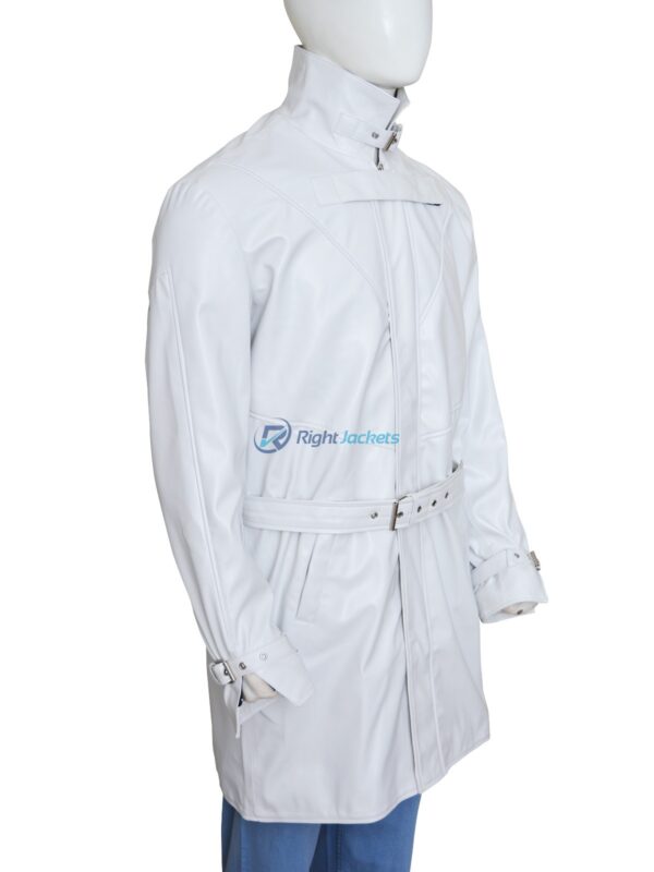 Watch Dogs Video Game Aiden Pearce White Leather Coat