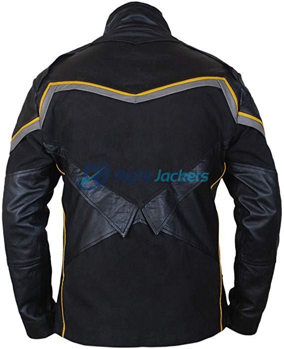Will Smith John Hancock Black Biker Leather Jacket