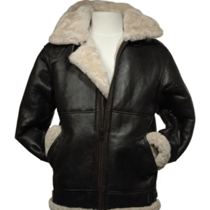 Women Aviator B3 Shearling Bomber Leather Jacket