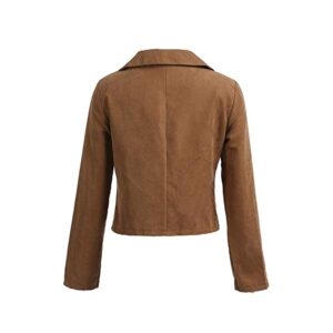 Womens Brown Suede Moto Jackets