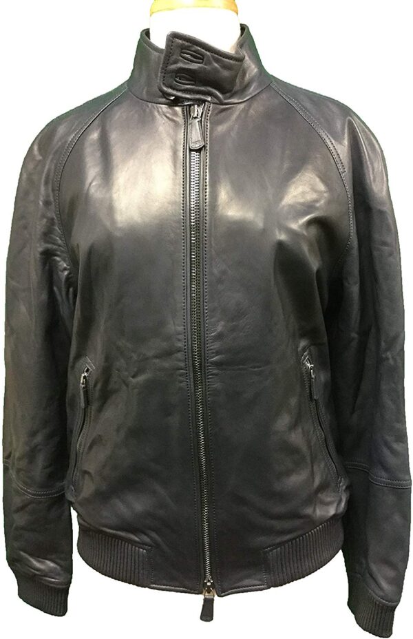 (Front) Womens Coach Barracuda Leather Jacket