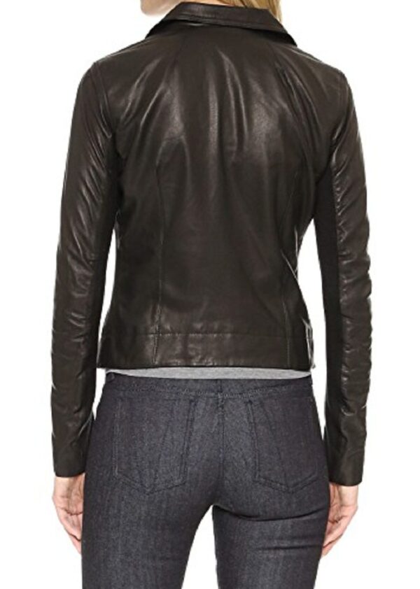 Womens June Black Leather Jackets
