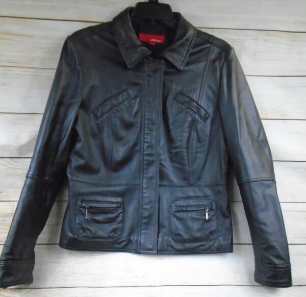 Womens Max USA Faux Moto Leather Jacket