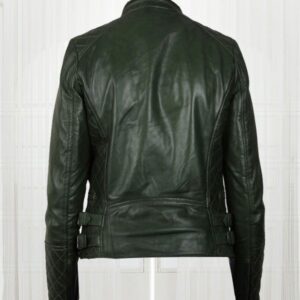 Olive Green Leather Jacket