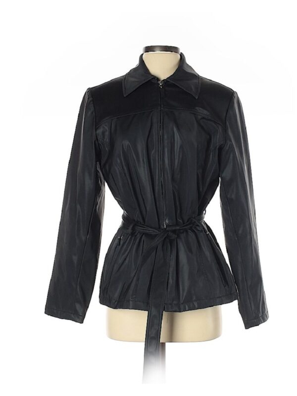 Womens Outbrook Black Leather Jacket