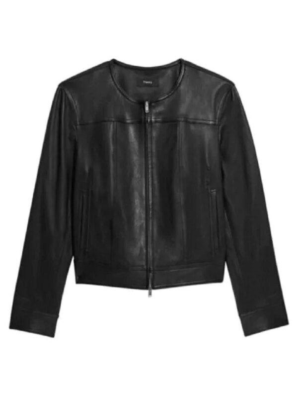 Women's Theory Jean Moto Leather Jacket