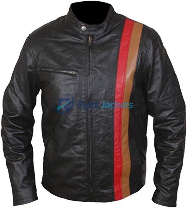 Xmen Origins James Marsden Cyclops Black Leather Jacket