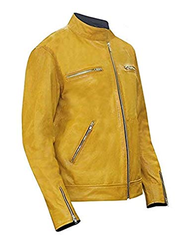 Yellow Dirk Gentlys Holistic Detective Samuel Barnett Leather Jacket