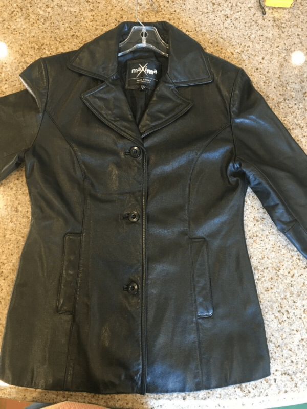 Womens Maxima Black Leather Jacket