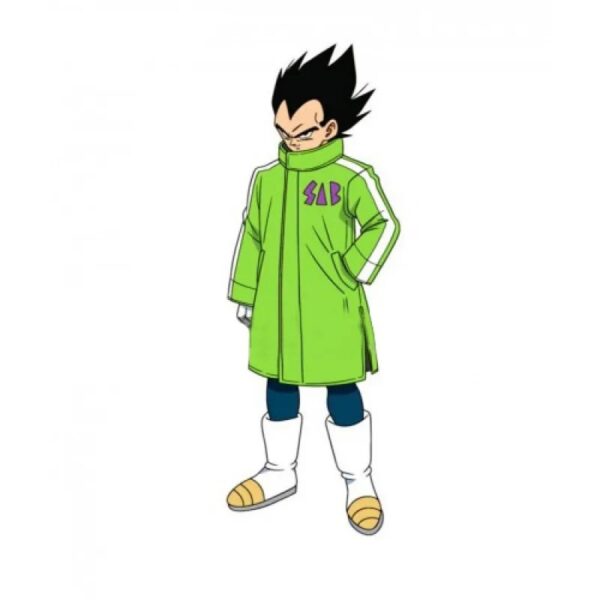 Dragon Ball Super Movie Broly Vegeta Sab Green Leathers Coat Jacket