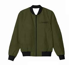 Rambo V Last Blood Skull Bomber Green Jacket