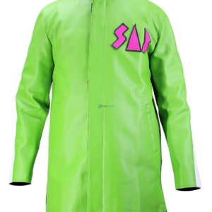 Dragon Ball Super Movie Broly Vegeta Sab Green Leather Coat Jacket