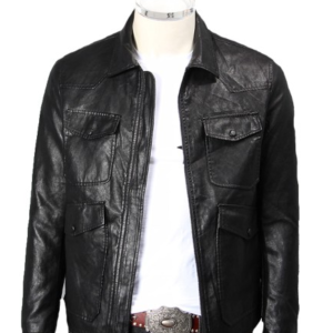 Men’s Black Legendary Goods Leather Jacket