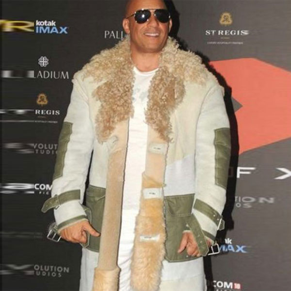 xXx Movie Premiere Vin Diesel Fur Coat