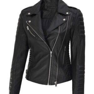 Genuine Men/Women Black Leather Jacket